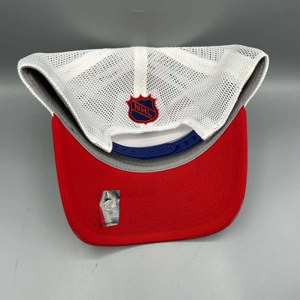 Colorado Rockies Trucker Hat Men Blue Red NHL Fanatics Snap Back Cap Cotton New